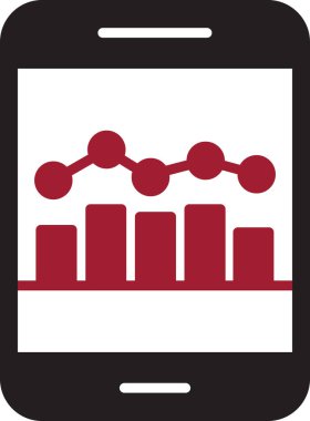 Cep telefonu. Web simgesi basit illüstrasyon