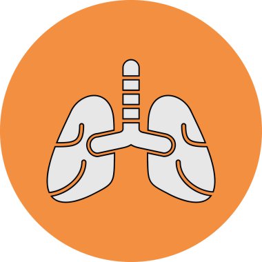 İnsan akciğerlerinin basit doğrusal resmi