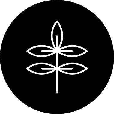 Yonca. Web simgesi basit illüstrasyon