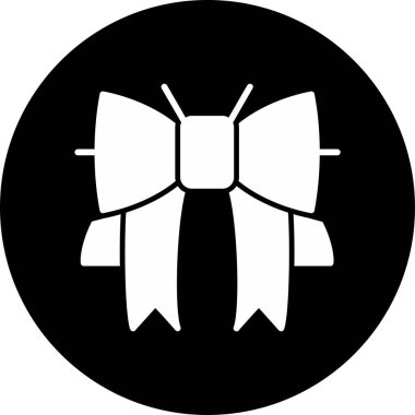 Kurdele yayı. Web simgesi basit illüstrasyon