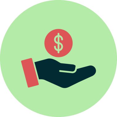 Bağış kutusu ikonu vektör illüstrasyonu