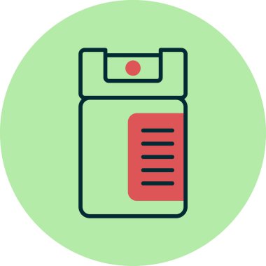 biber gazı web simgesi vektör illüstrasyonu