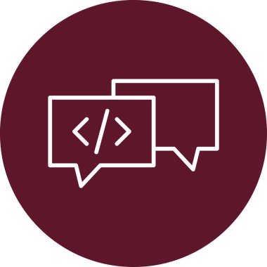 Sohbet mesajı vektör illüstrasyonu