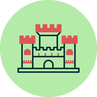 kale ikonu vektör illüstrasyonu 