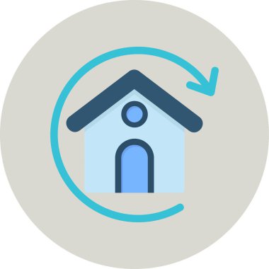 Basit ipotek işaretinin vektör simgesi