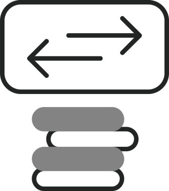 Basit Aktarım simgesi vektör çizimi