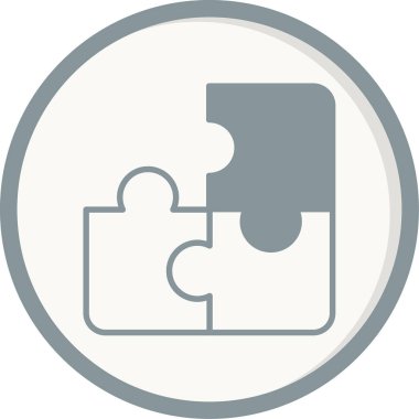 yapboz parçaları bulmaca simgesi, basit tasarım