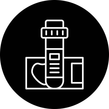  Kan testi. Web simgesi basit illüstrasyon