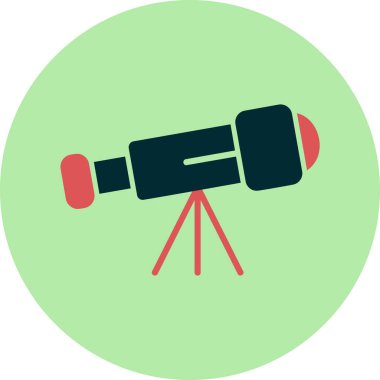 teleskop simgesi vektör illüstrasyonu