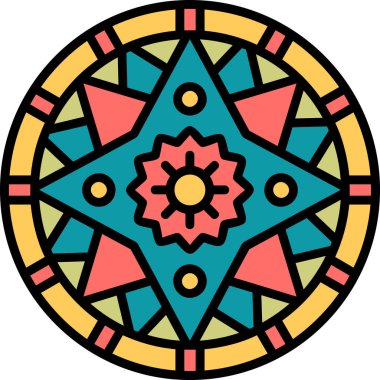 mandala tasarımı, web basit illüstrasyonu