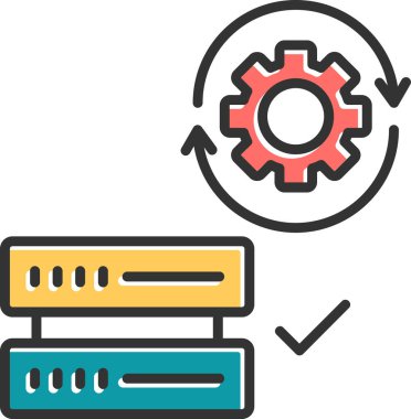 Tahmin edilebilir modellik. Web simgesi vektör illüstrasyonu