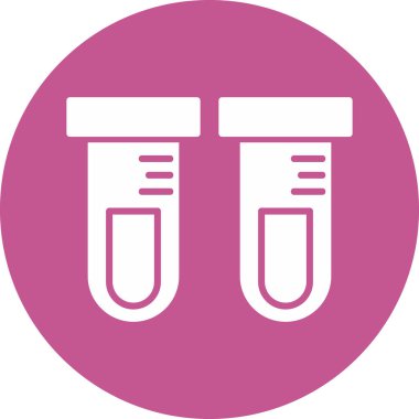 Test tüplerinin basit çizgi resmi