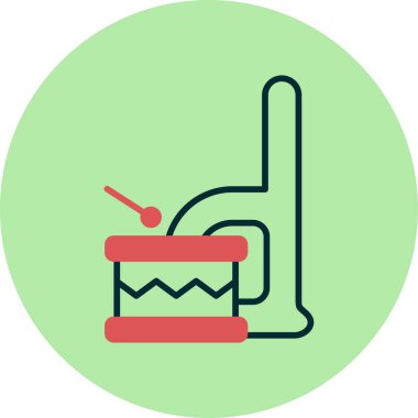 Küçük d harf vektör illüstrasyonu 