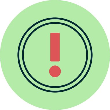 Ünlem işareti. vektör illüstrasyonu