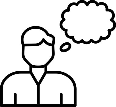 Hayal kurma web simgesi, basit vektör illüstrasyonu