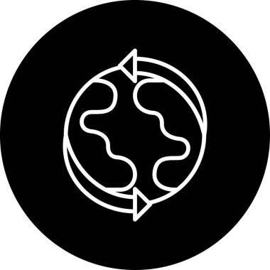 Basit bir Global simgesi. vektör tasarımı