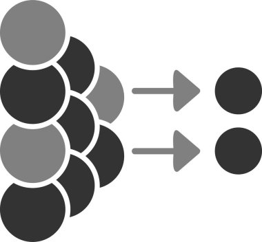 Difüzyon web simgesi, basit vektör illüstrasyonu 