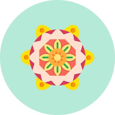 mandala tasarımı, web basit illüstrasyonu