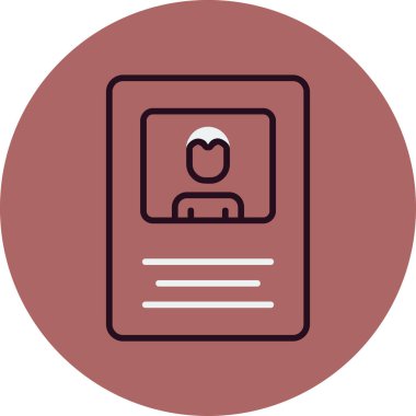 İsim Etiket Simgesi, vektör illüstrasyonu  