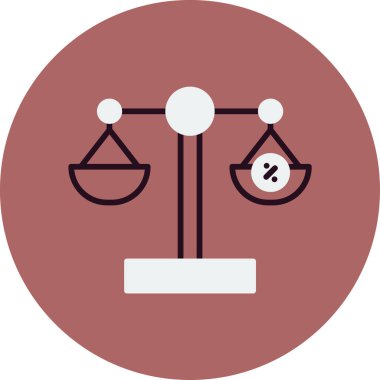 Denge. Web simgesi basit illüstrasyon 