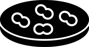 Streptococcus simgesi, vektör illüstrasyonu basit tasarım