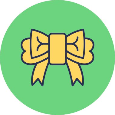 Kurdele yayı. Web simgesi basit illüstrasyon