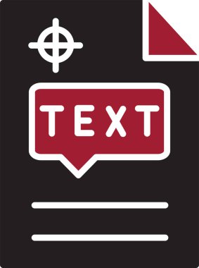 Metin simgesi vektör resimlemesini yazdır 