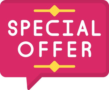 özel teklif vektör etiketi 