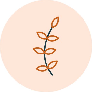 Güzel bir yaprağın vektör çizimi 