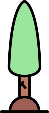 Kavak. Web simgesi basit illüstrasyon