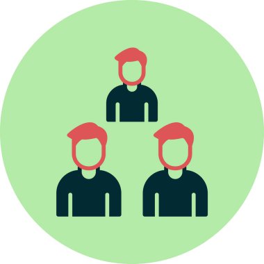 Takım. Web simgesi basit illüstrasyon 