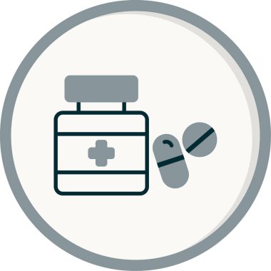 uyuşturucu ve hap ikonu vektör illüstrasyonu