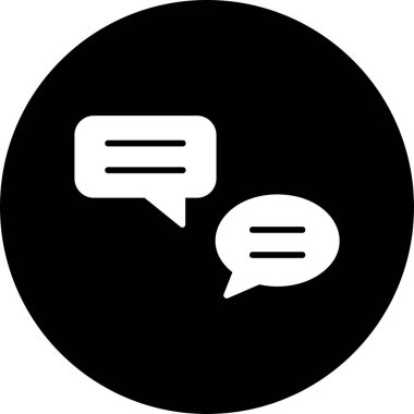 Konuşma baloncukları, iletiler, vektör illüstrasyonu