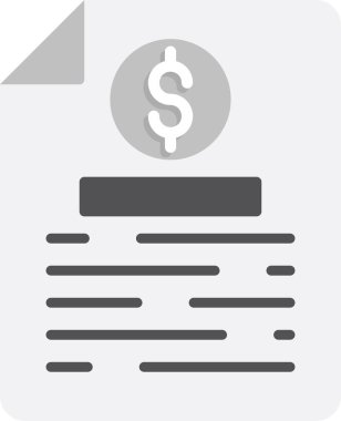 Bill simgesi, vektör illüstrasyonu basit tasarım