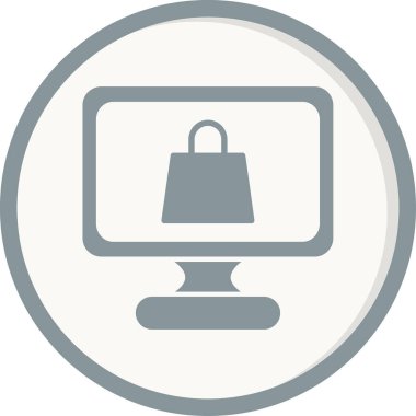 torba alışverişi çevrimiçi simge vektörü