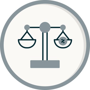 Denge. Web simgesi basit illüstrasyon 