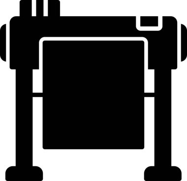 Kesilen belge için ofis aygıtı, basit vektör tasarımı