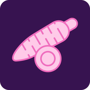 Beyaz Arkaplanda Yucca Simgesi İzole Edildi 