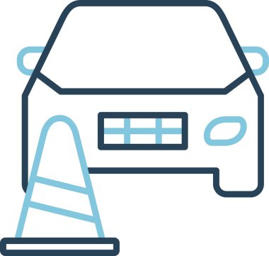 Trafik konisi, vektör çizimi