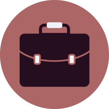 Çanta. Web simgesi basit illüstrasyon