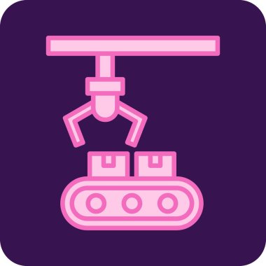 Taşıyıcı Şerit web simgesi, vektör illüstrasyonu