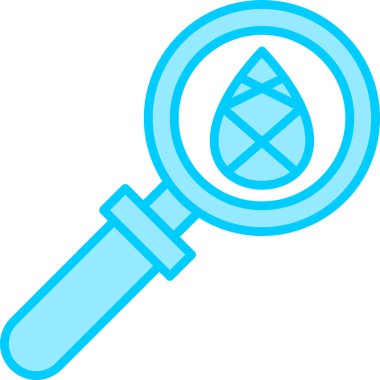 Loupe simgesi, vektör basit illüstrasyon