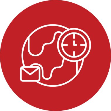 Teslimat zamanı. Web simgesi basit tasarım