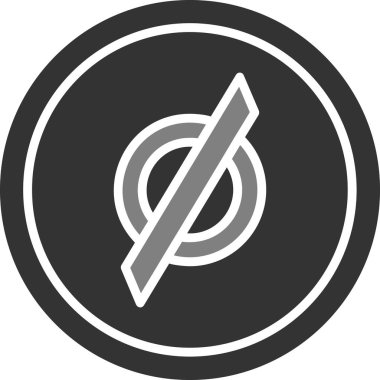 boş işaret simgesi, vektör illüstrasyonu basit tasarım