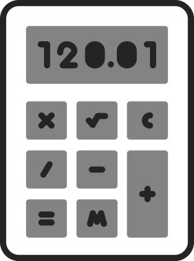 Calculator icon, vector illustration simple design