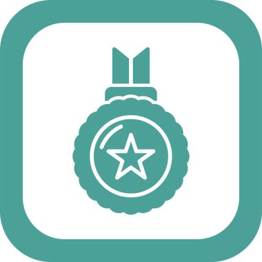 Rozet. Web simgesi basit illüstrasyon