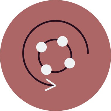 Metabolizma ağ ikonu vektör çizimi