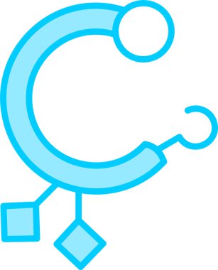 küpe vektör resimleme tasarımı                   