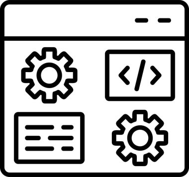 Gelişme. Web simgesi basit illüstrasyon