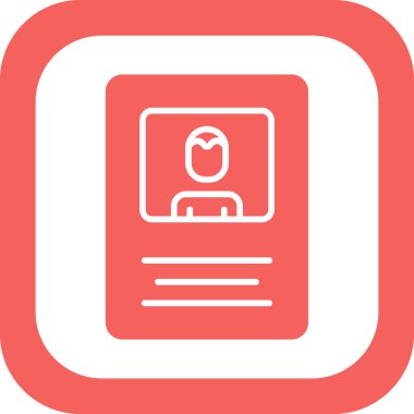 İsim Etiket Simgesi, vektör illüstrasyonu  